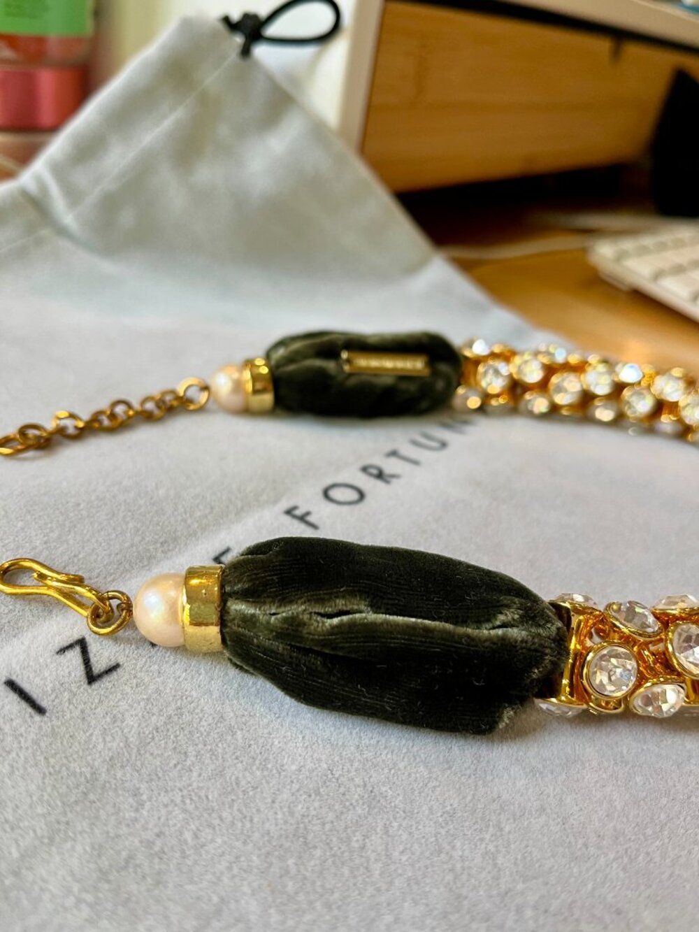 Lizzie Fortunato Crystal Collar Necklace - Picture 3 of 8